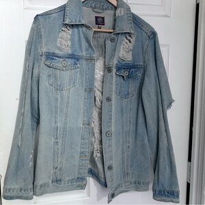 Ripped Jean Jacket Size M